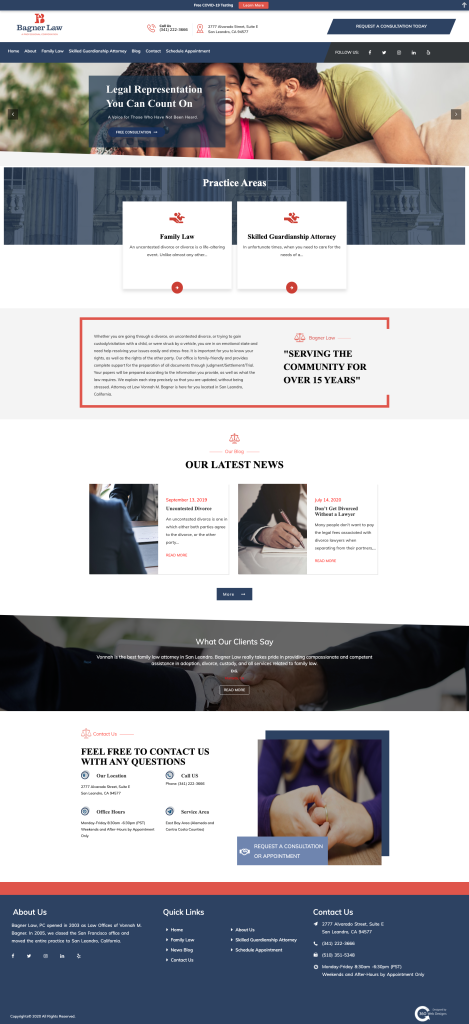 Explore our law firm's website to discover our practice areas, client testimonials, and the latest news updates. Benefit from our collaboration with Ceemi Agency for strategic insights. Connect with us through our contact information and get a glimpse of our team in the family photo.