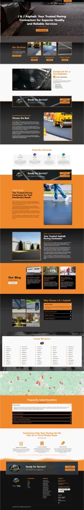 Discover our snow removal services on a website crafted through expert digital marketing. Featuring detailed service descriptions, insightful blog posts, glowing testimonials, and easy-to-find contact information, it's your ultimate resource for winter readiness.