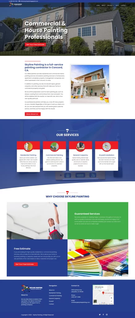 Welcome to our painting company's homepage, proudly brought to you by Ceemi Agency. Explore our expert services for homes and discover a seamless blend of creativity and skill. For more details or to request a quote, visit our contact page today!.